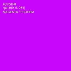 #C706FB - Magenta / Fuchsia Color Image